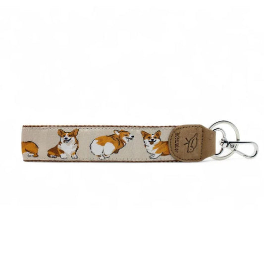 *Keychains - Corgi Wristlet