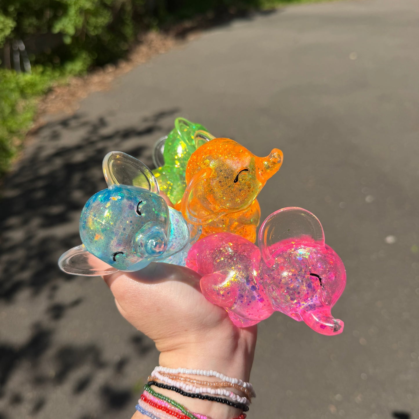 *Squishy Toy - Elephant Glitter