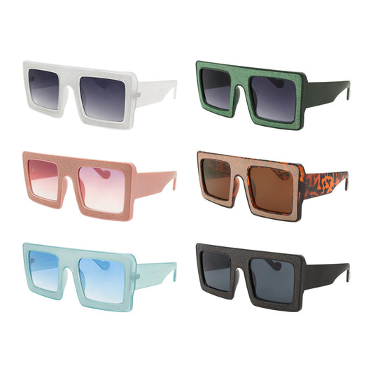 *Sunglasses - Women's Square Dazey Shades - Glitter DS441
