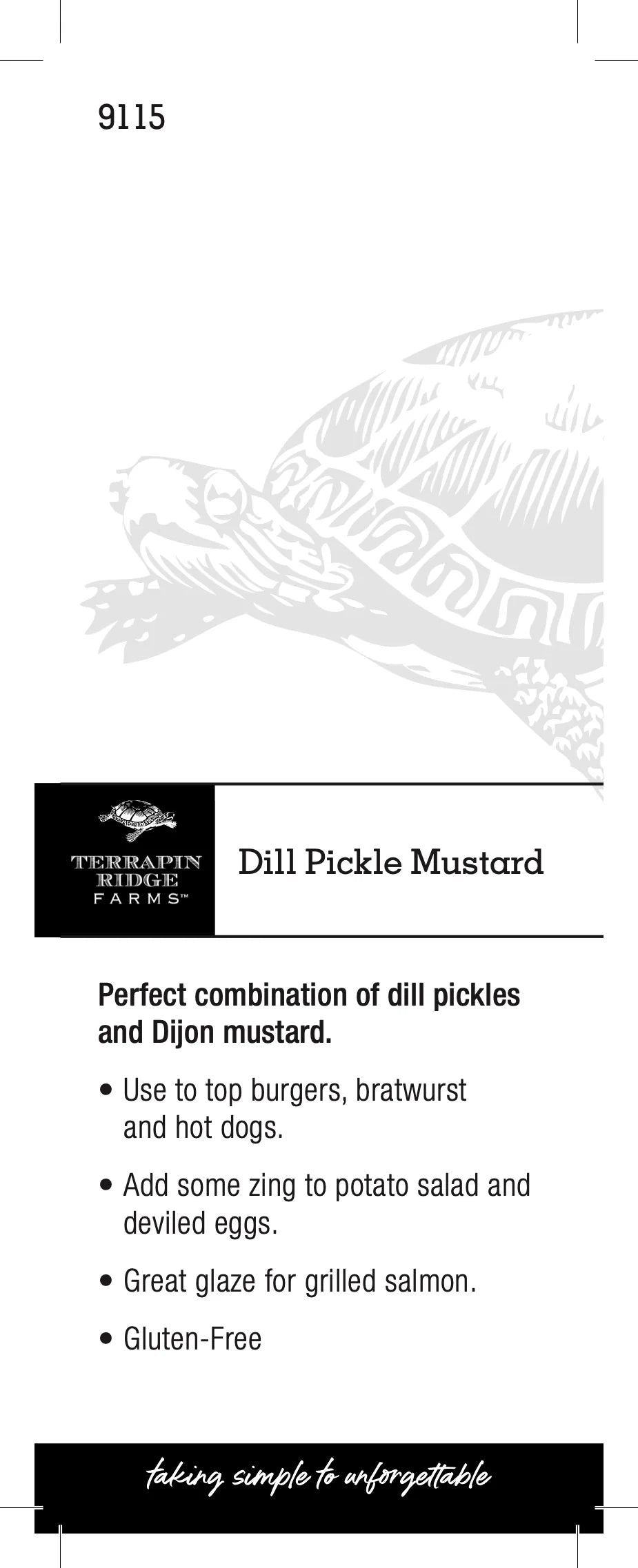 *Mustard - Dill Pickle