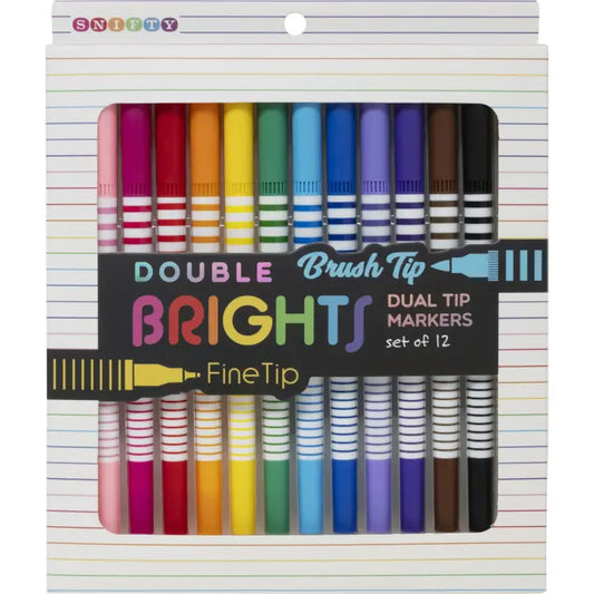 *Marker Set – Double Rainbow Dual Tip Markers