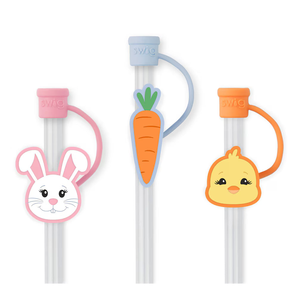 *SWIG Straw Topper Set - Easter Bunny