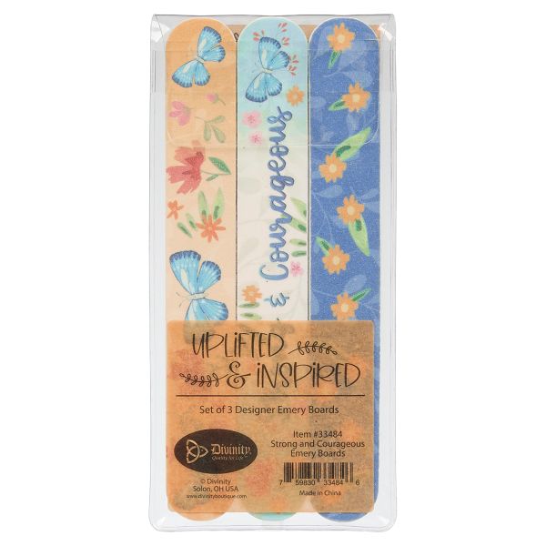 *Emery Board - Uplifted & Inspired Emery Board Set - Strong & Courageous