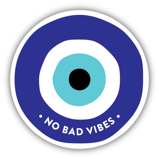 *Sticker - No Bad Vibes Evil Eye