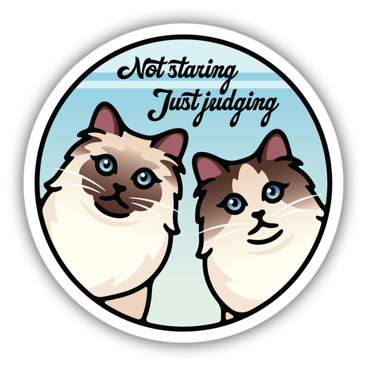 *Sticker - Not Staring, Just Judging
