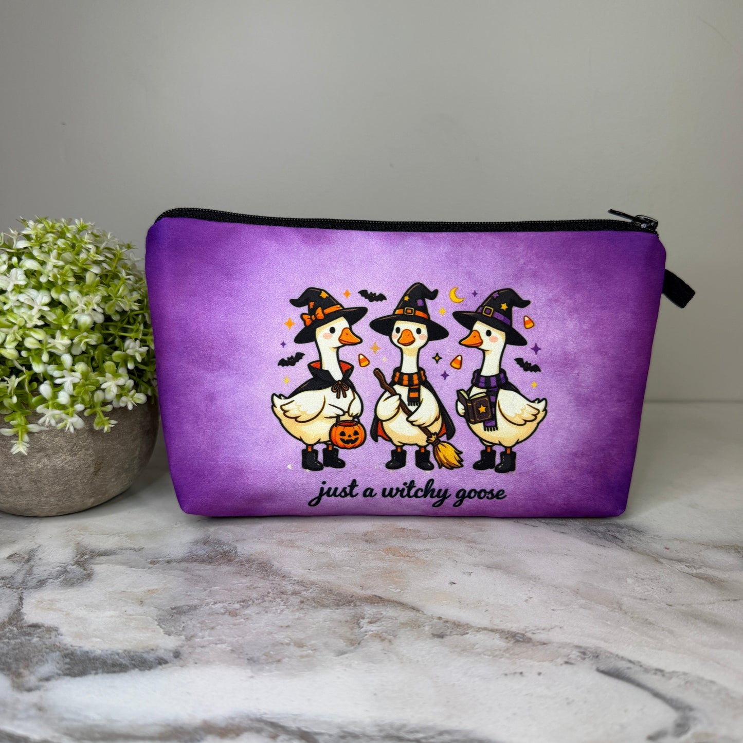 Pouch - Halloween Fall - Witchy Goose