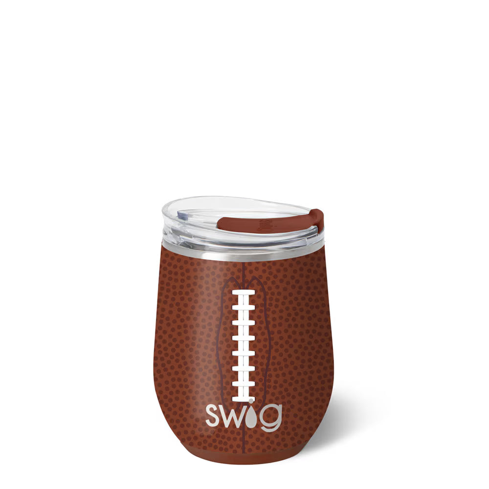 *SWIG Stemless Wine Cup (12oz) - Football