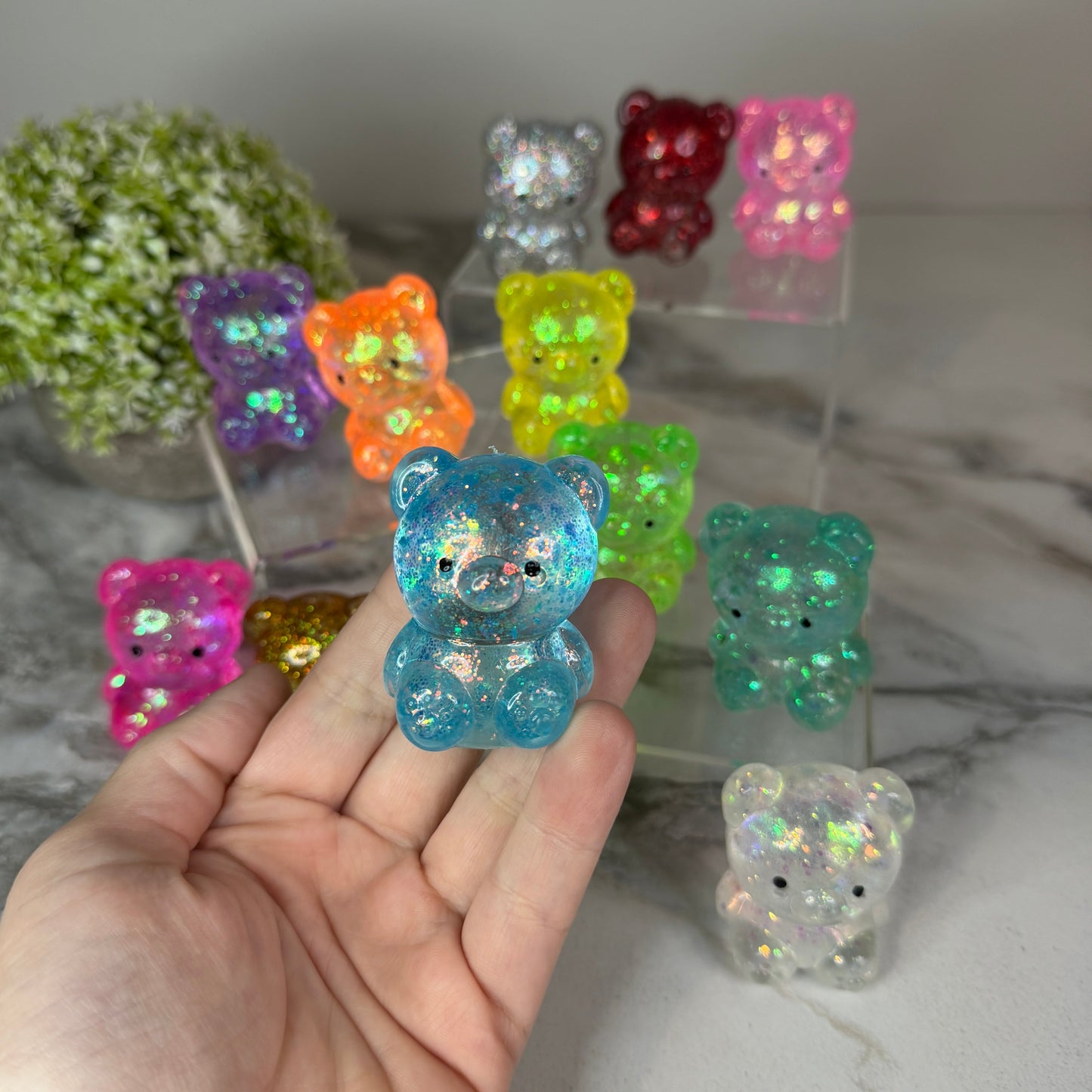 *Squishy Toy - Baby Gummy Bear, Glitter