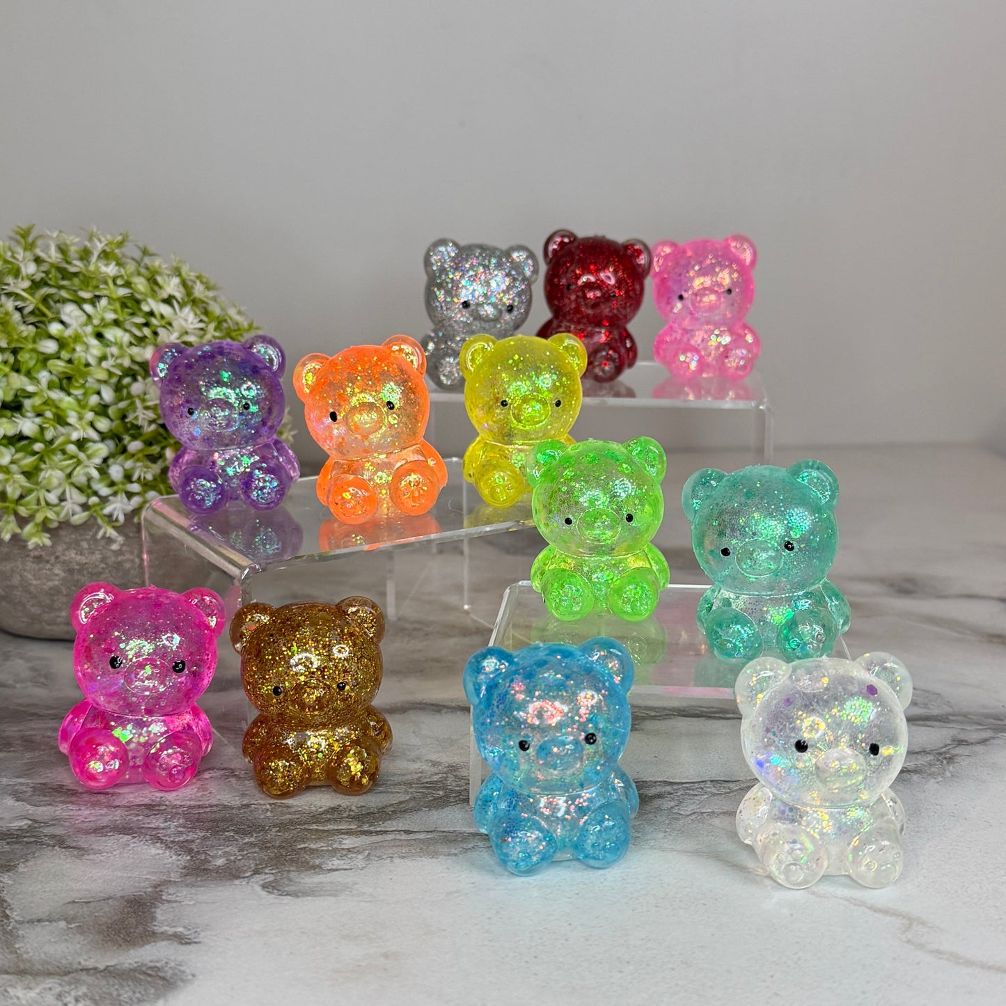 *Squishy Toy - Baby Gummy Bear, Glitter