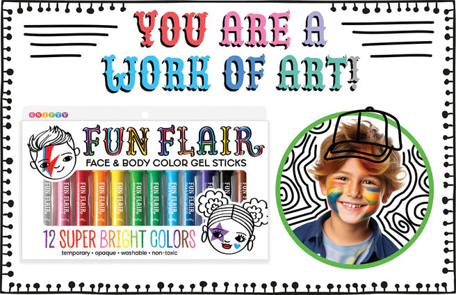 *Face & Body Color Gel Sticks - Fun Flair Face & Body Color Gel Sticks