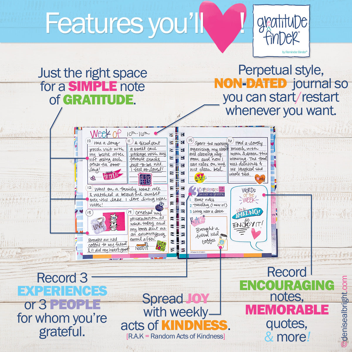 Gratitude Finder® Journals | Seaside Goddess - Denise Albright® 