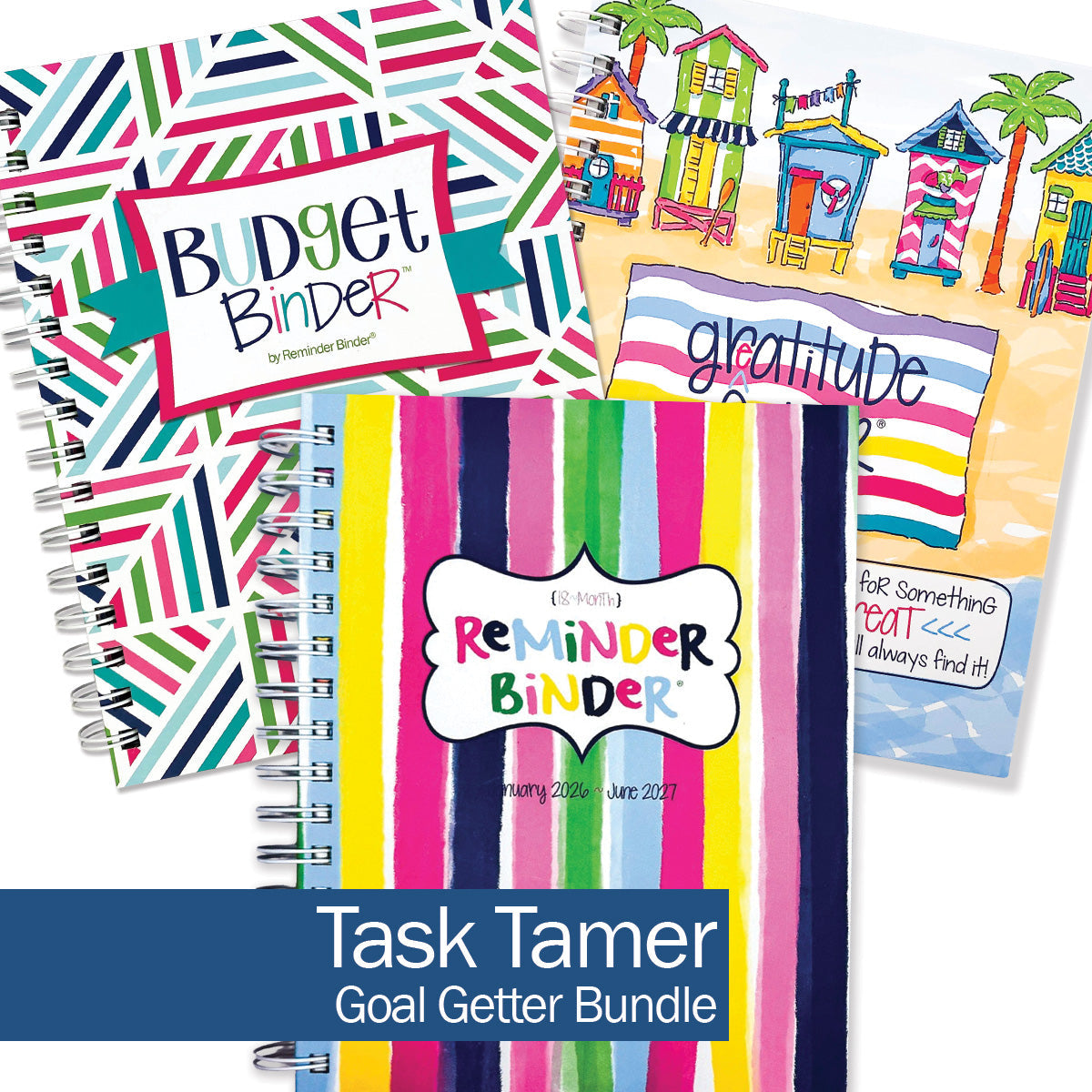 NEW! 2026 Goal Getter Bundle + 2026 Mini Calendar | Reminder Binder® Planner, Gratitude Finder® Journal and Budget Binder™