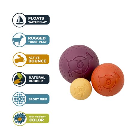 *Pet Toy - GOAT Ball Small - 2-pk 2" Yellow