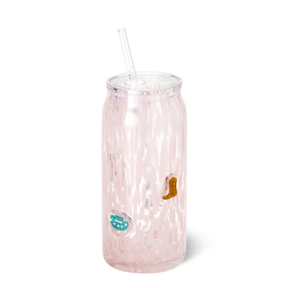 *Charm Glass 23oz  - Giddy Up