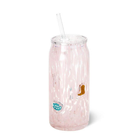 *Charm Glass 23oz  - Giddy Up