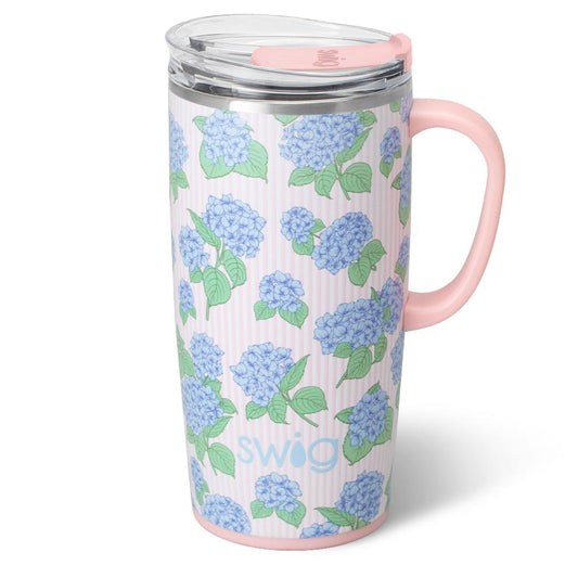 *SWIG Travel Mug (22oz) - Hydrangeas