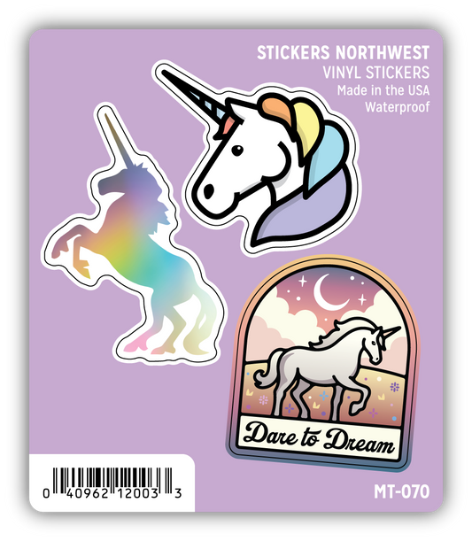 *Sticker Mini Trio - Unicorn