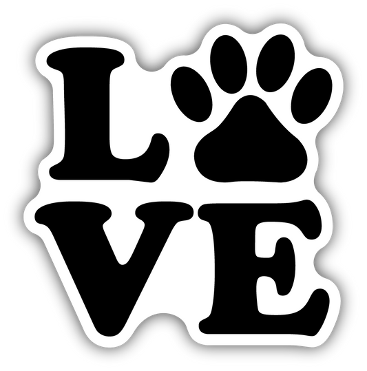 *Sticker - Love Paw Print