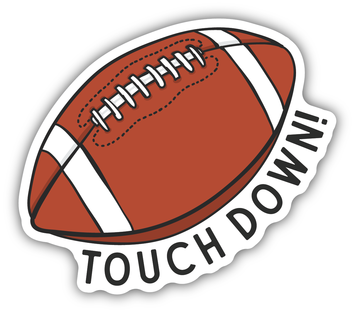 *Sticker - Touchdown  Football