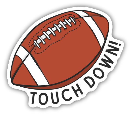 *Sticker - Touchdown  Football