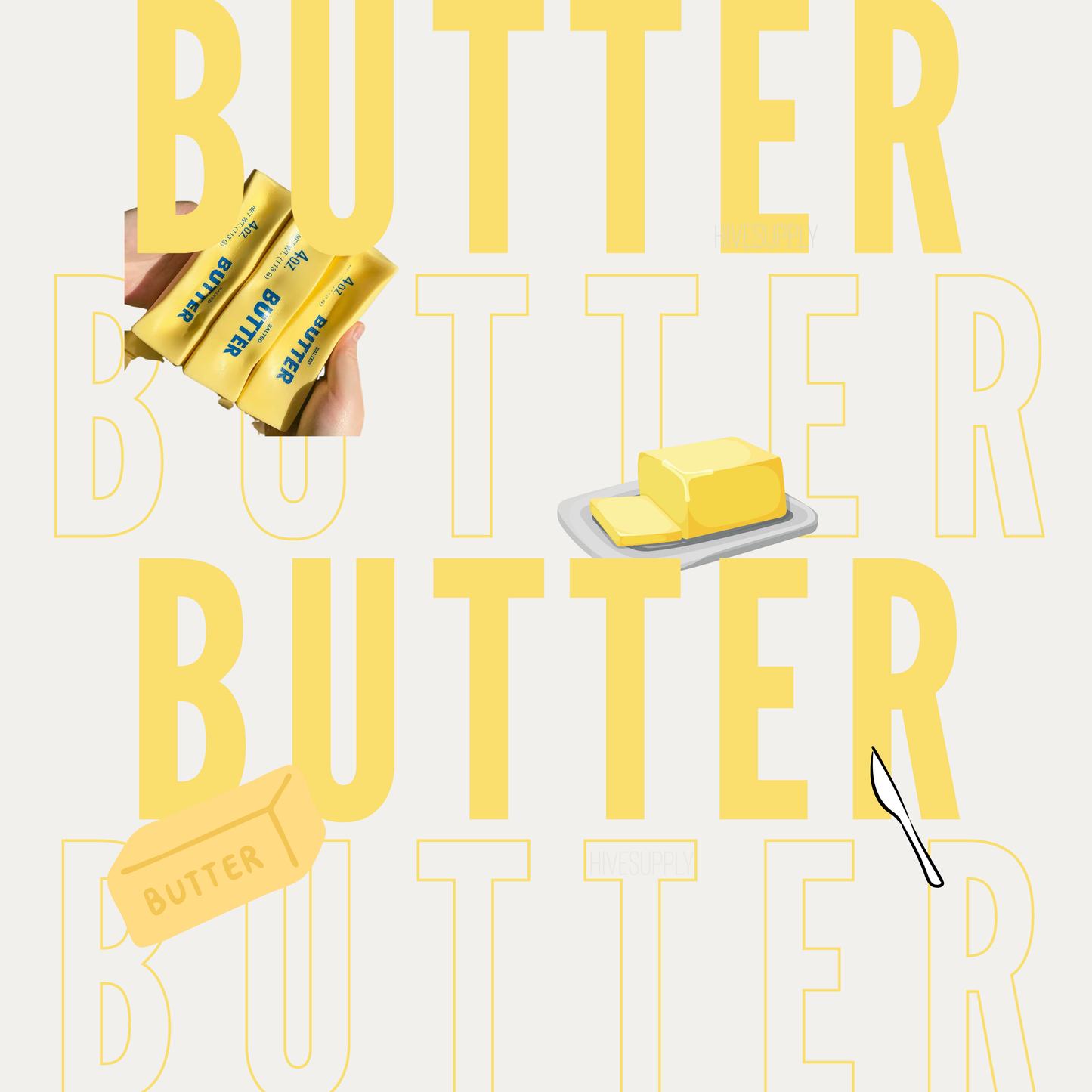 *Butter Stick Squishy Stress Reliever