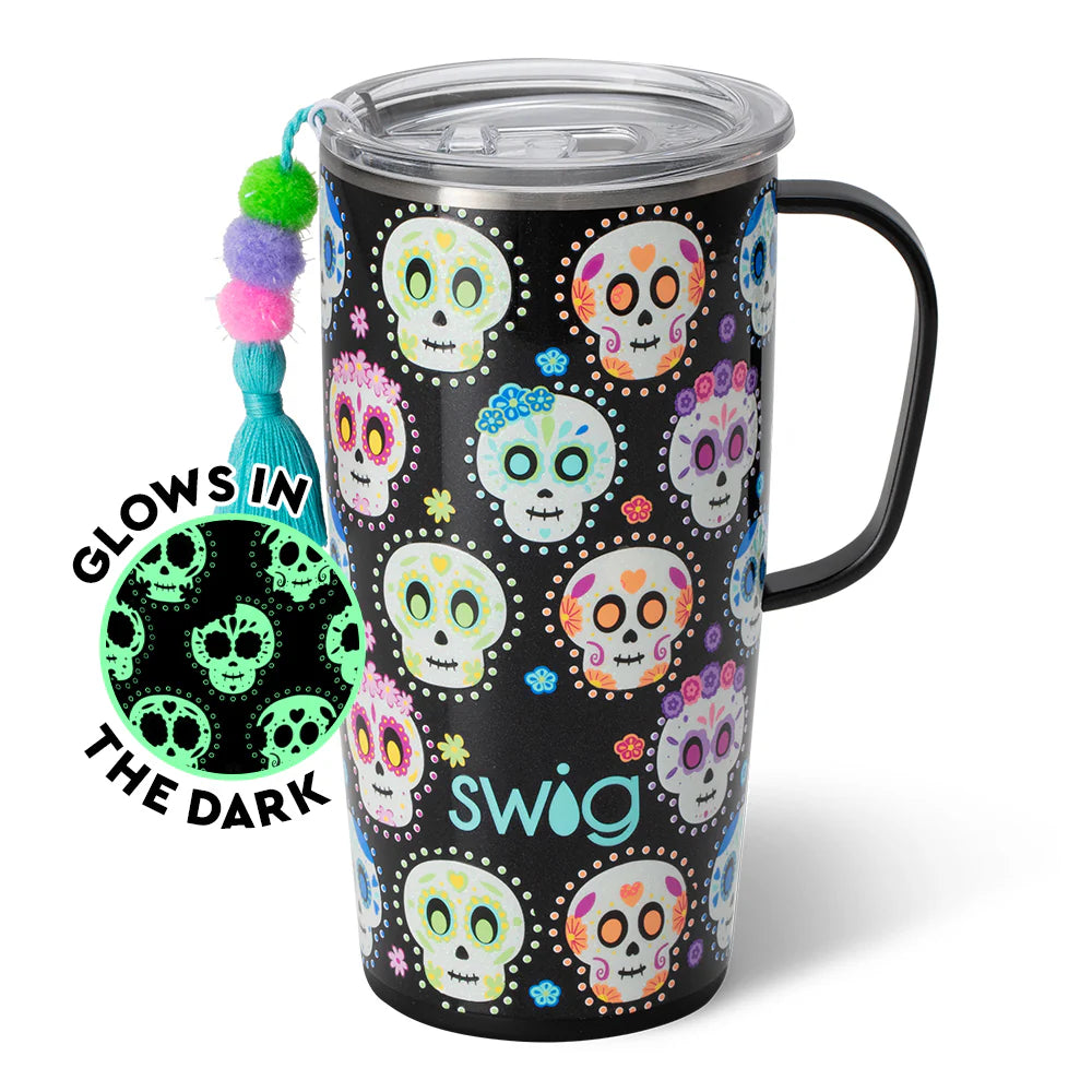 *SWIG Sugar Skulls Travel Mug (22oz)