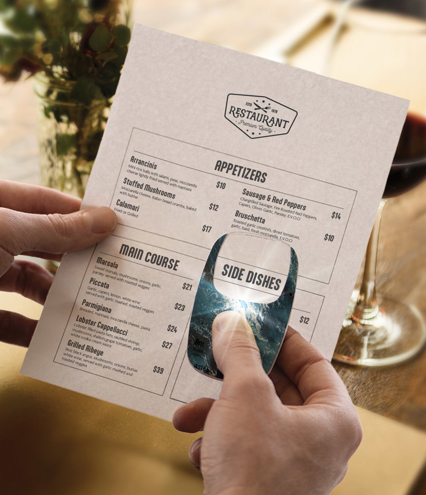*LED Pocket Magnifier