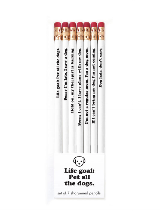 *Pencil Set – Life Goal: Pet All The Dogs