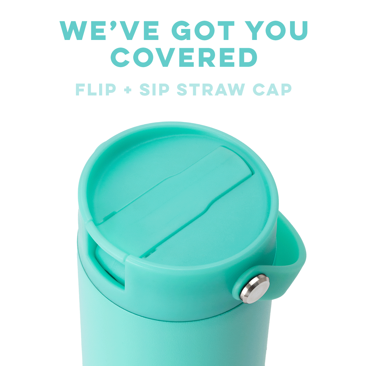 *SWIG for Kids Cotton Candy Flip + Sip Slim Tumbler (12oz)