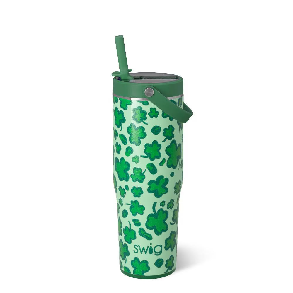 *SWIG Leakproof To-Go Tumbler 30oz - Lucky Leopard