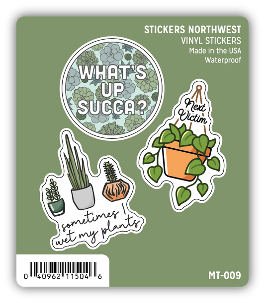 *Sticker Mini Trio - Houseplant Succa