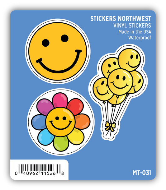 *Sticker Mini Trio - Smiley Face