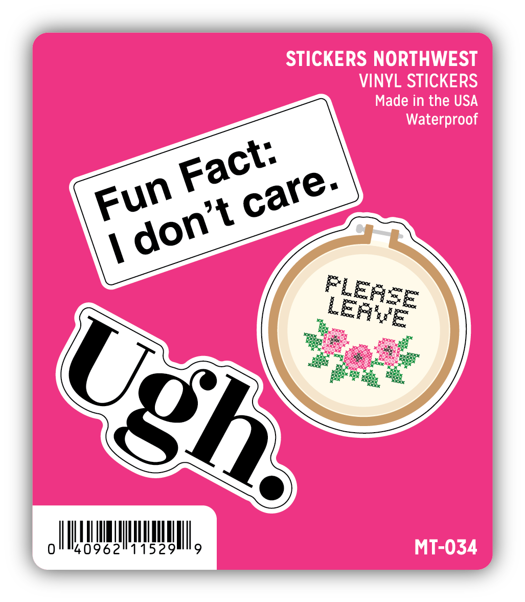 *Sticker - Mini Trio - Snarky Ugh