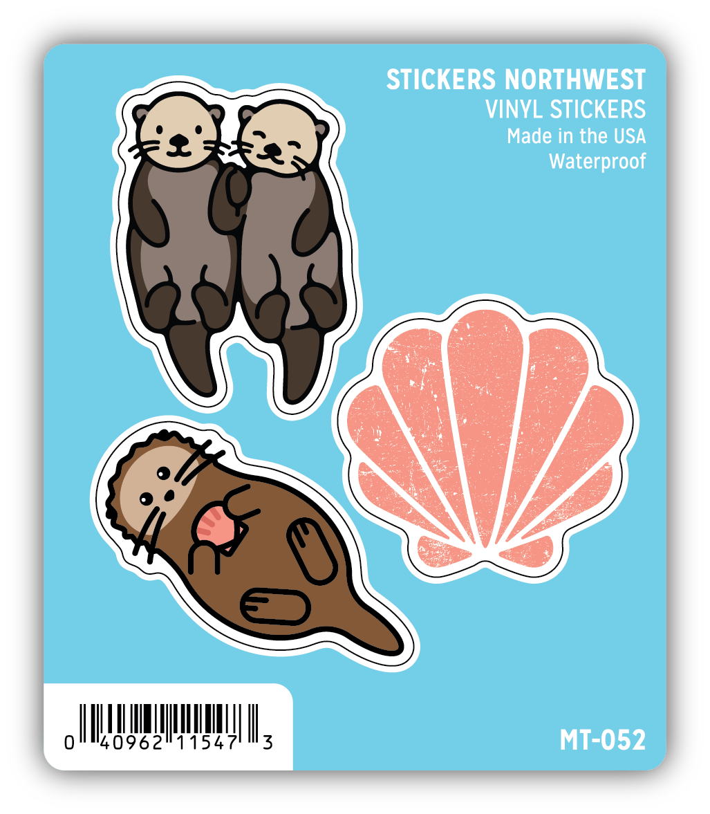 *Sticker Mini Trio - Sea Otter