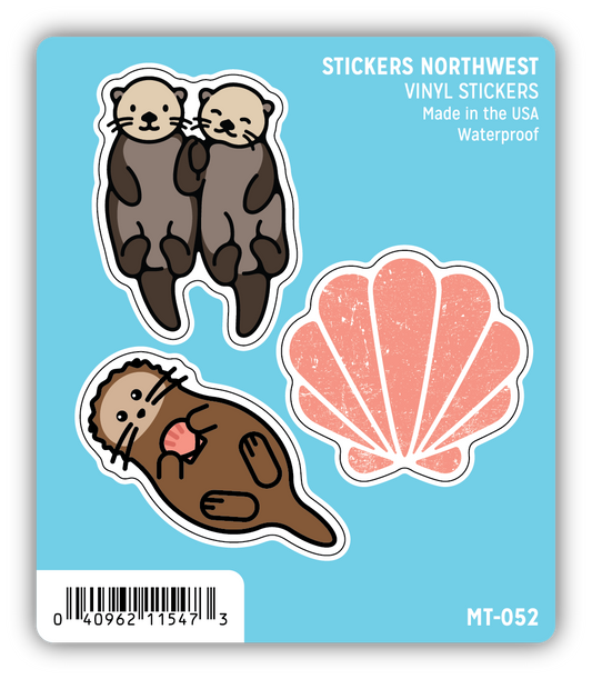 *Sticker Mini Trio - Sea Otter