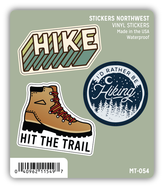 *Sticker Mini Trio - Hiking