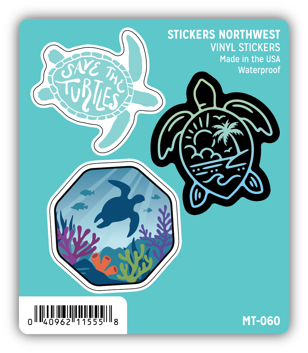 *Sticker Mini Trio - Sea Turtle