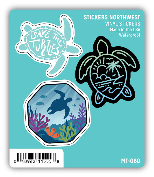 *Sticker Mini Trio - Sea Turtle
