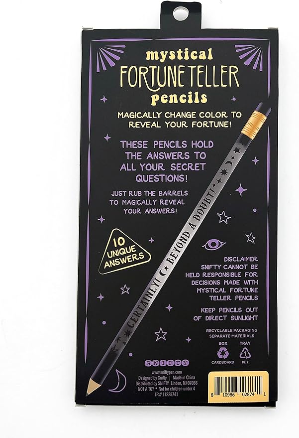 *Pencils - Mystical Fortune Telling Pencils - Color Changing Magic Reveal Pencils - Set of 10
