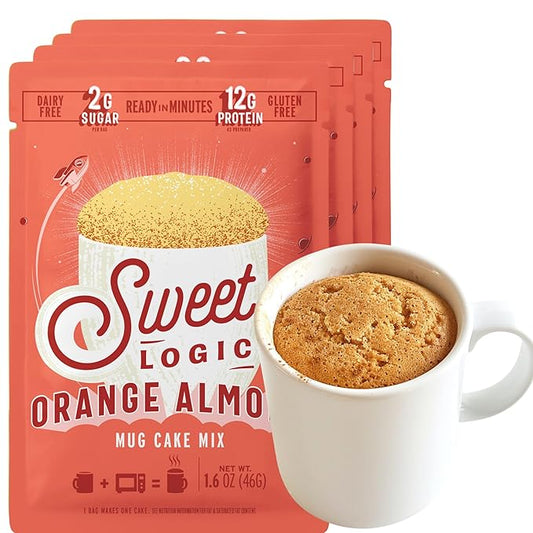 *SWEET LOGIC Keto Mug Cake Mix - Orange Almond