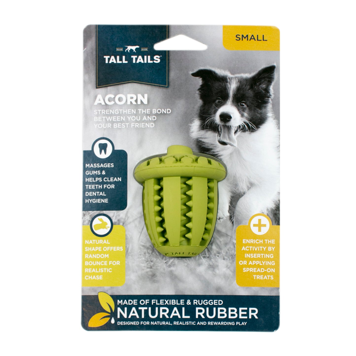 *Pet Toy - Natural Rubber Acorn Toy - 3"