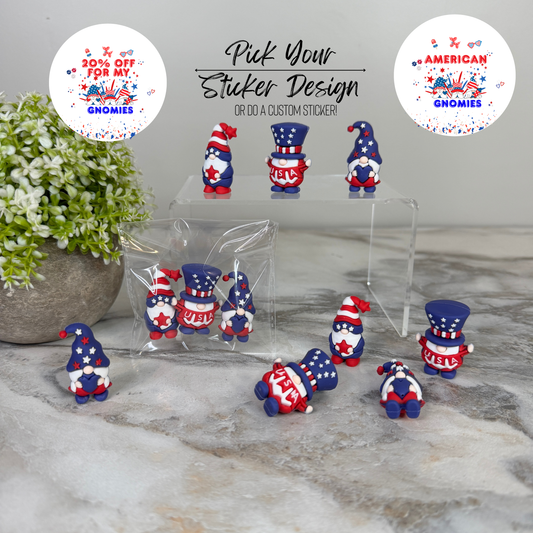 Gnome Figurines  - 4th Of July America Assortment (3 pack)