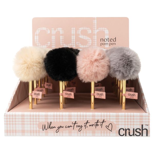 *Pens - Crush Noted Pom Gold Pen