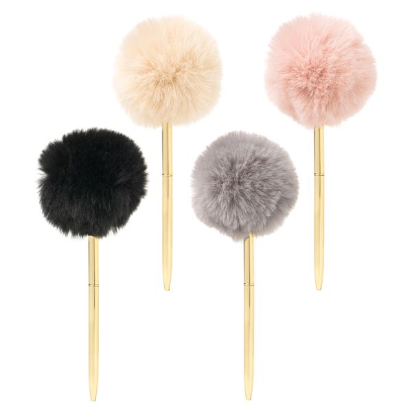 *Pens - Crush Noted Pom Gold Pen