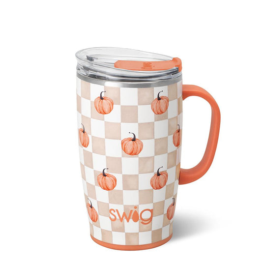 *SWIG Coffee Mug 18oz - Pumpkin Check