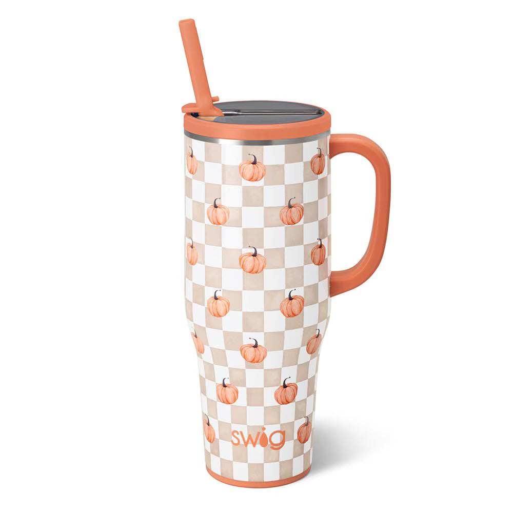 *SWIG Mega Mug 40oz - Pumpkin Check