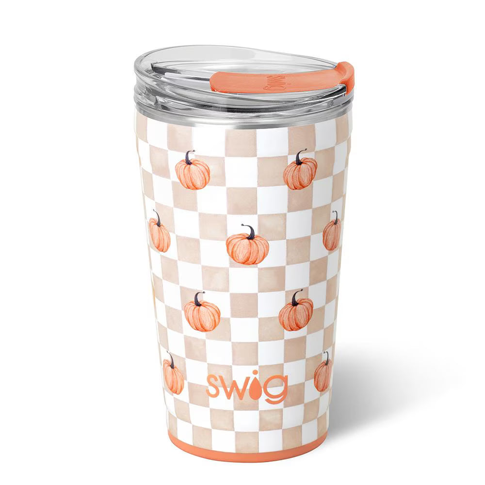*SWIG - Party Cup (24oz) - Pumpkin Check