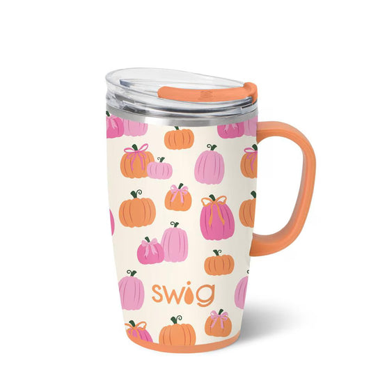 *SWIG Coffee Mug 18oz - Pumpkins and Bows