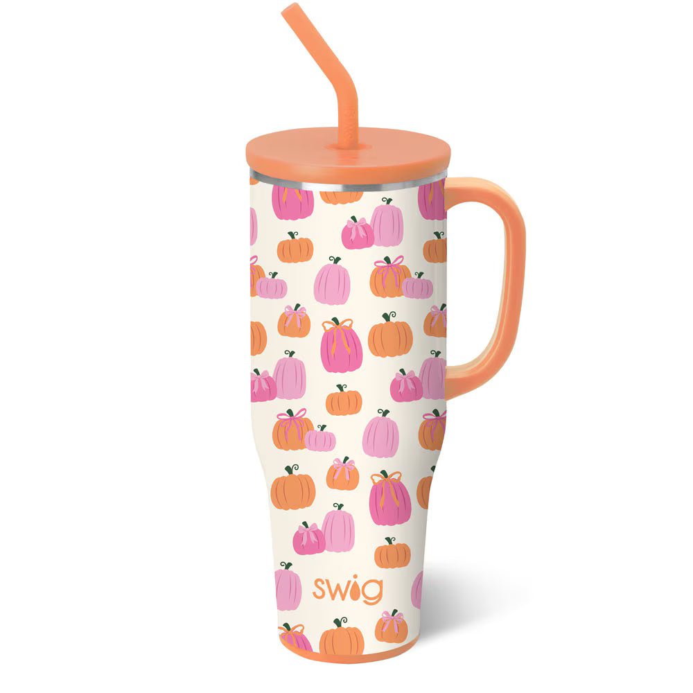 *SWIG Mega Mug (40oz) - Pumpkins and Bows