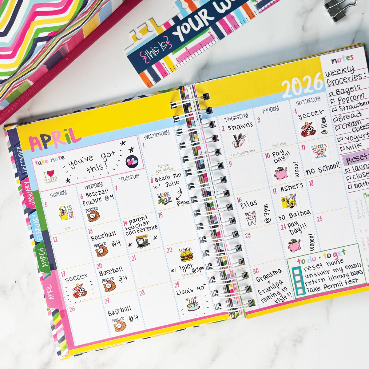 NEW! 2026 Goal Getter Bundle + 2026 Mini Calendar | Reminder Binder® Planner, Gratitude Finder® Journal and Budget Binder™